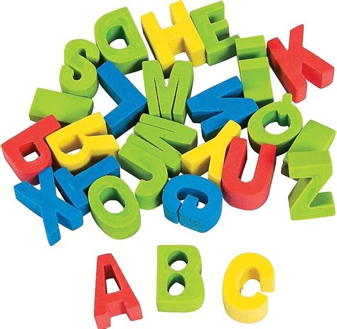 Pack of 144 - Rubber Mini ABC Alphabet Erasers: Amazon.co.uk: Toys & Games