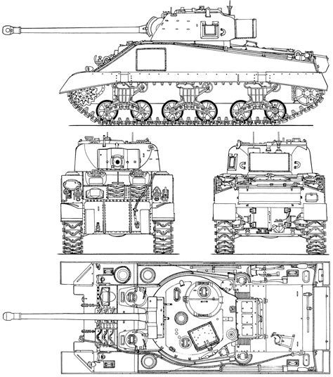 Sherman firefly blueprint download free blueprint for 3d modeling – Artofit