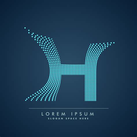 abstract creative dots logo letter H - Download Free Vector Art, Stock Graphics & Images