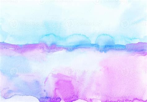 Abstract pastel pink, purple and blue watercolor background texture, hand painted. Artistic ...