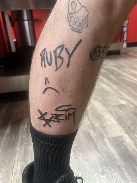 I asked ruby and scrim to draw me a tattoo, so I got it inked. : r/G59