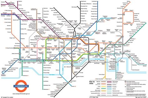 Large View Of The Standard London Underground Map - This Is Exactly with Central London Tube Map ...