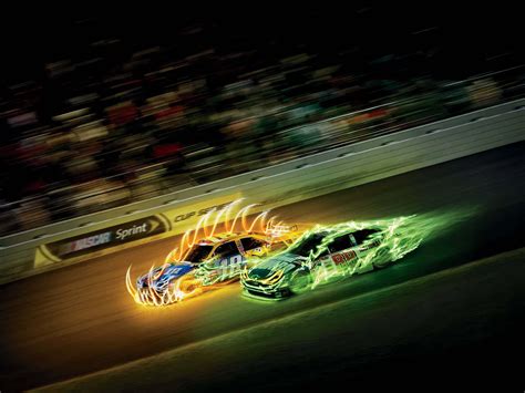 Download Nascar Flaming Cars Wallpaper | Wallpapers.com