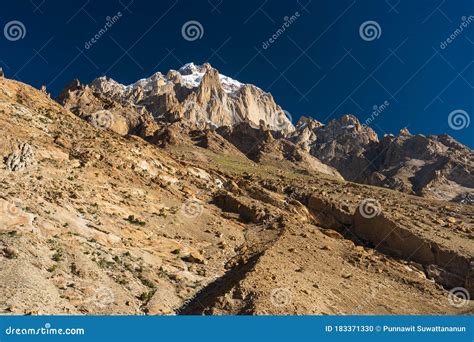 Paiju Mountain Peak in Karakoram Mountains Range, K2 Base Camp Trekking Route in Gilgit ...