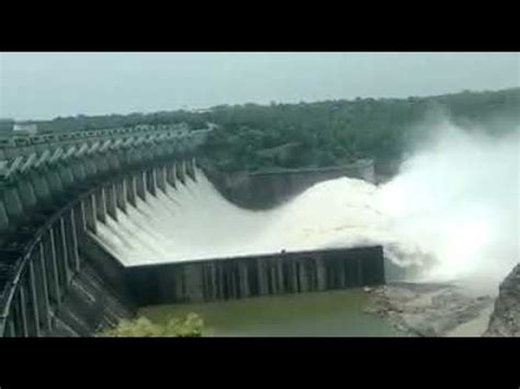 Indira Sagar Dam | Gates Open | Beautiful View Of Famous Dam - YouTube