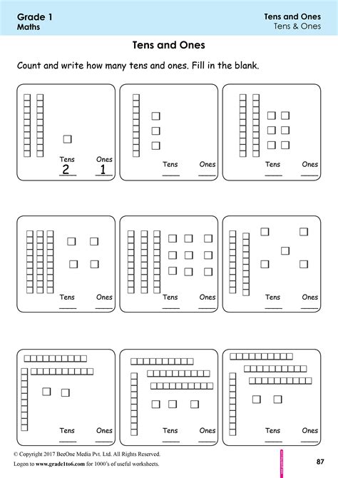 Tens And Ones Math Worksheets For 1st Grade Finding Tens And Ones | Images and Photos finder