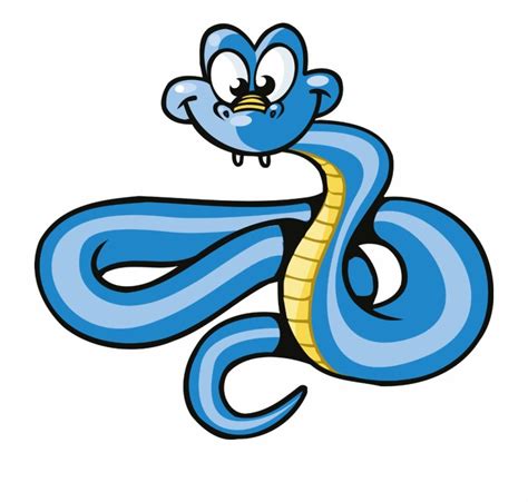 #mq #blue #snake #animal #cartoon - Blue Snake Clipart Png ...