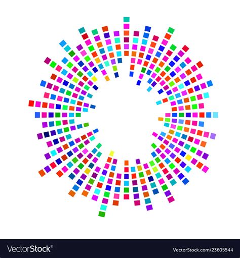 Abstract sound audio waves equalizer wave circle Vector Image