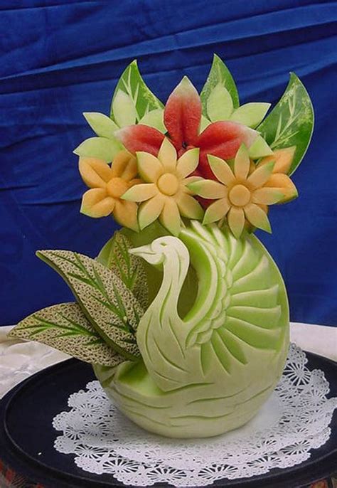 25 Beautiful Fruit Carving works and Fruit Art Ideas for your inspiration