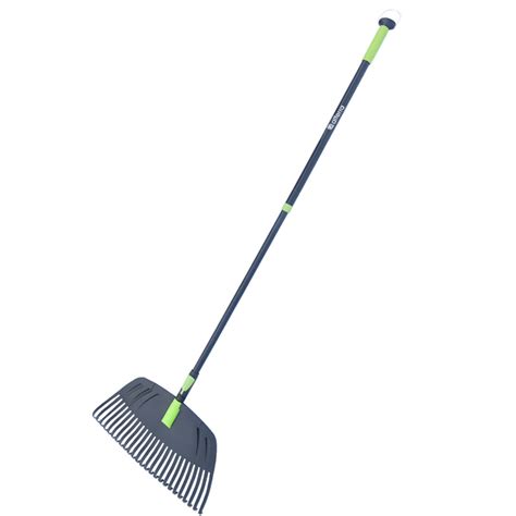 Telescopic Handle 25Tines Poly Leaf Lawn Rake - Alterra Tools