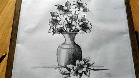 Discover 78+ flower vase pencil sketch best - in.eteachers