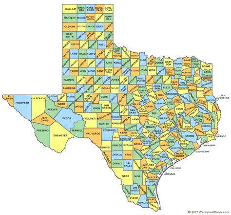 Texas County Map - TX Counties - Map of Texas