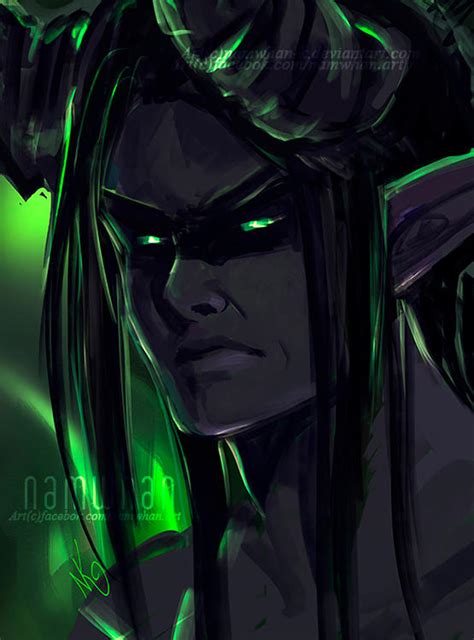 Illidan .portrait. by Namwhan-K on DeviantArt