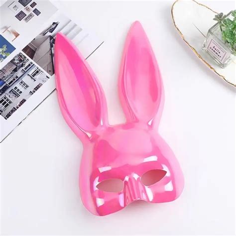 Anime Cosplay Sexy Bunny Ears Mask Colorful Festive Party Accessories Christmas Gifts ...