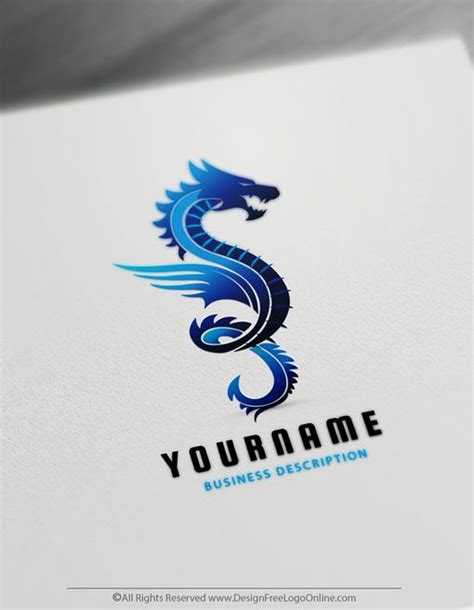 Online Dragon Tattoo - Dragon Logo Maker - Dragons Logo Ideas | Typographic logo design, Logo ...