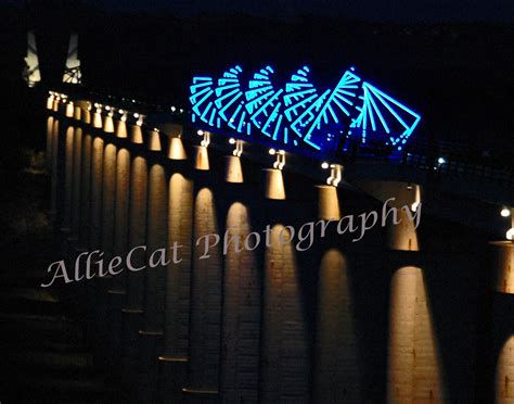 AllieCat Photography: High Trestle Trail Bridge at Night