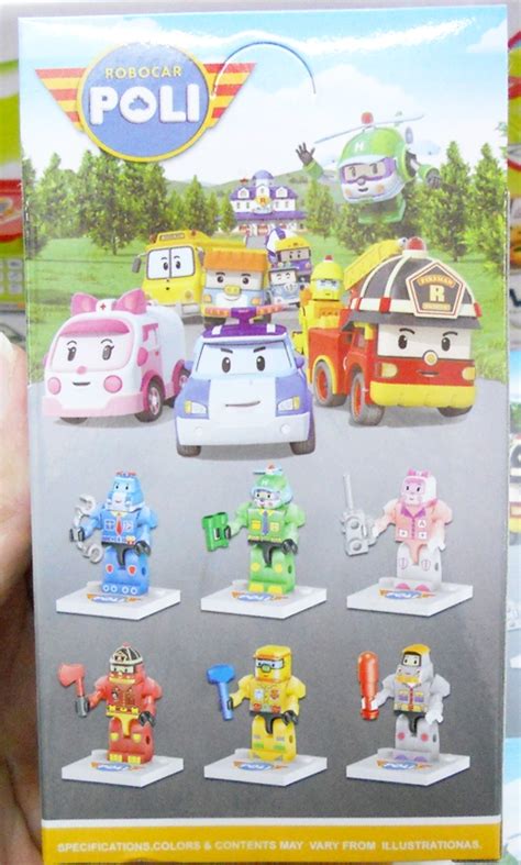 BongBongIdea: ROBOCAR POLI - MINI LEGO ROBOT - 6 PCS SET