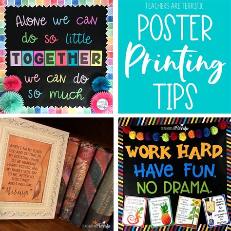 7 Terrific & Easy Tips for Printing Posters - Teachers are Terrific