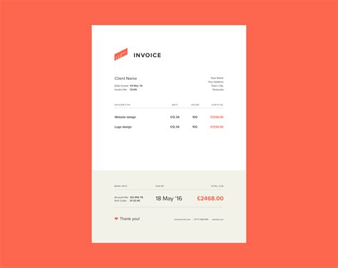 Free Simple Invoice Template