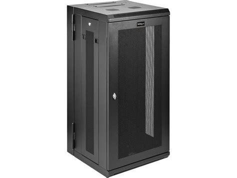 StarTech.com Wall Mount Server Rack Cabinet - 18U Rack - 20" Deep - Hinged Enclosure - Wall ...