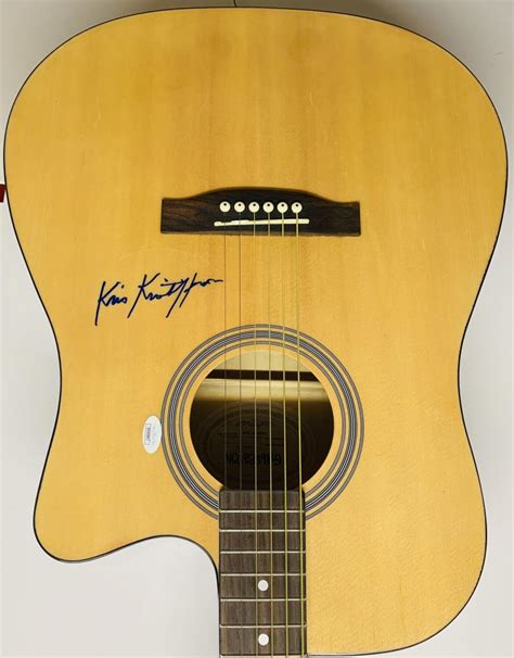 Kris Kristofferson Signed Acoustic Guitar (JSA COA)