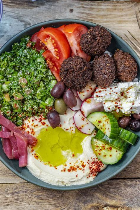 Easy Loaded Mediterranean Falafel Bowl | The Mediterranean Dish