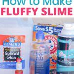 Super Simple and Easy Fluffy Slime that Doesn't Stick - The Purposeful Nest