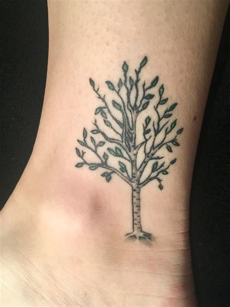 Simple and sweet spring birch tree done by Troy Garris @ Custom Tattoo ...