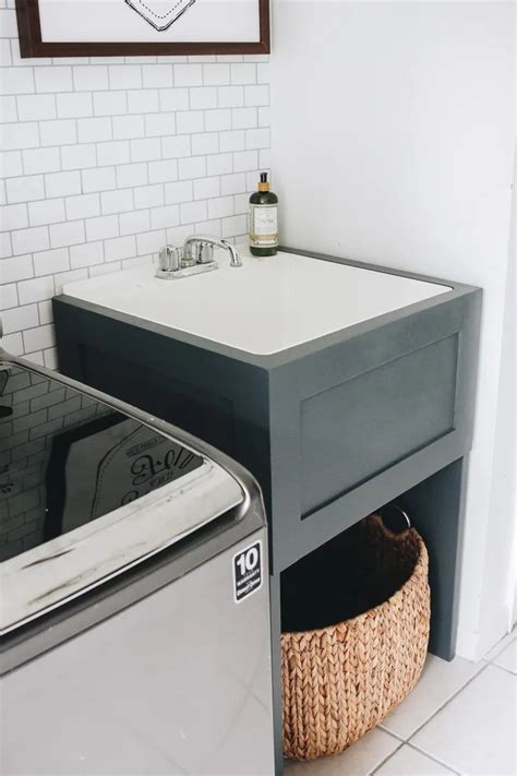 How to Hide Your Utility Sink: Faux Cabinet Tutorial - Within the Grove