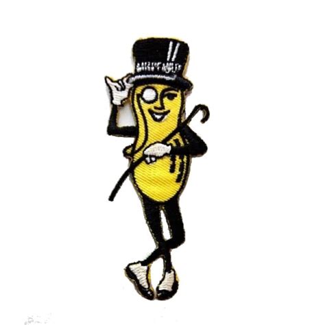 Mr Peanut Butter Planters Mascot Logo Iron On Patch, Design & Craft on ...