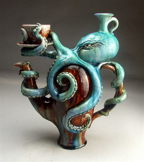 Forbidding aquatic ceramic creations