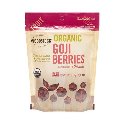 4 oz Organic Goji Berries by Woodstock - Thrive Market