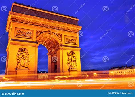 Arc de Triomphe stock photo. Image of historic, european - 8075856