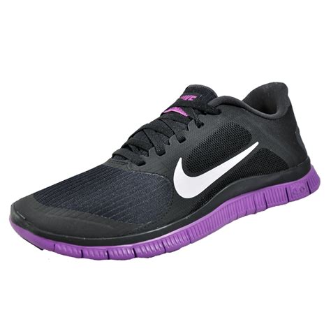 Nike Free 4.0 v3 Womens Running Shoes Fitness Gym Trainers Black | eBay