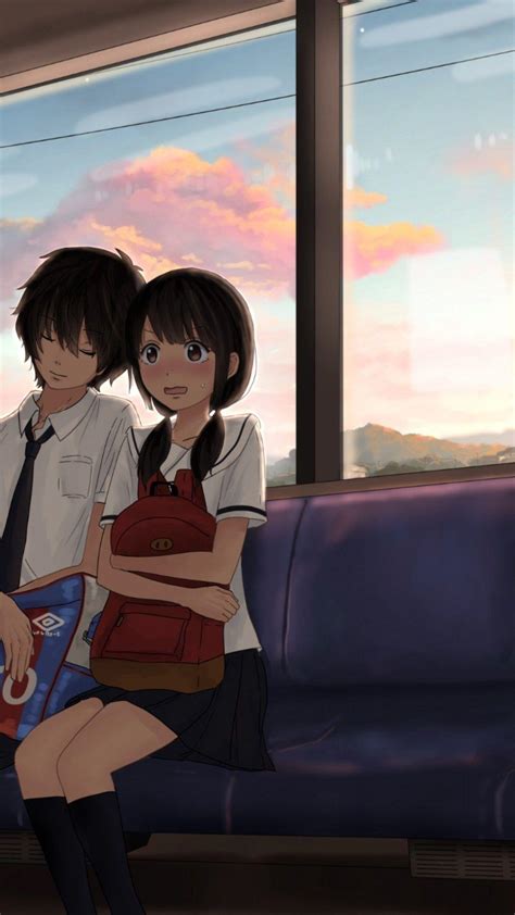 Anime Love Couple HD Wallpaper