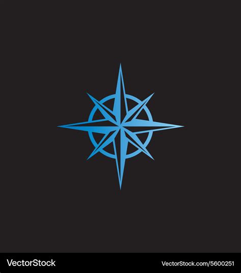 North star abstract logo Royalty Free Vector Image