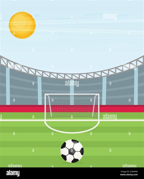 Background of football stadium vector flat design illustration Stock Vector Image & Art - Alamy