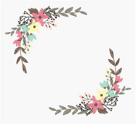 Clip Art Border Flowers Wildflower Clip - Wild Flower Border Clipart, HD Png Download ...