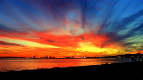 Long Beach Sunset Photograph by Jason Sewell