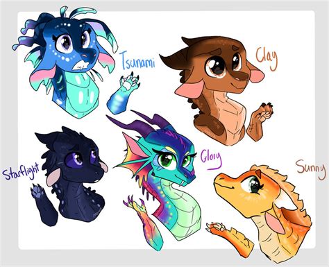 The dragonets of Destiny Designs by MoccaBliss on DeviantArt