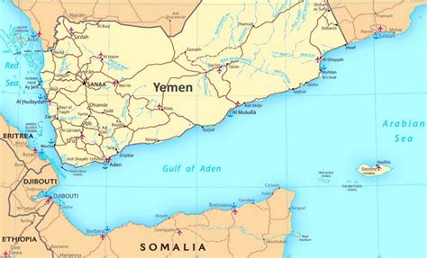 Gulf of Aden political map - Ontheworldmap.com