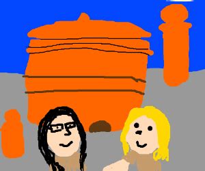 Piper and alex in Jabba's palace - Drawception