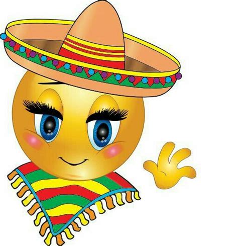 Funny Smiley Face with Sombrero