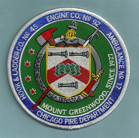 Chicago Fire Department Engine 92 Truck 45 Fire Company Patch