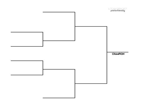 6 Team Bracket Template