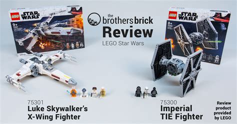 LEGO Star Wars 75301 Luke Skywalker’s X-Wing Fighter & 75300 Imperial ...