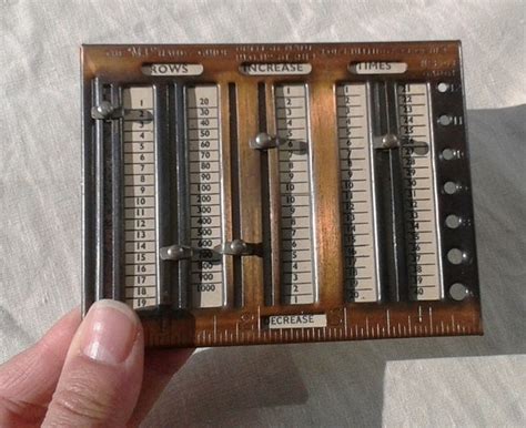 Vintage Knitting Row Stitch Counter Needle by FrenchVintageTextile