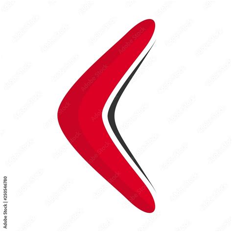 Vecteur Stock red boomerang vector logo | Adobe Stock