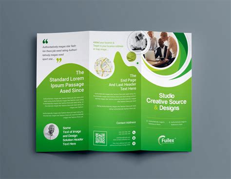 √ 24 Folded Business Cards Template in 2020 | Trifold brochure template, Trifold brochure ...