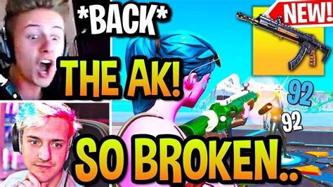 STREAMERS USING *NEW* HEAVY AR (GOLD AK) BACK in Fortnite! (GAMEPLAY) - YouTube